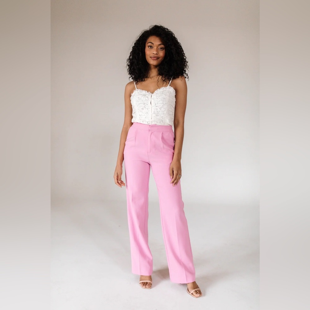 Elegant Pink Women's Pants NWOT